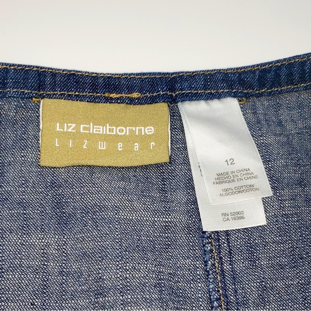Liz Claiborne Lizwear Women’s Trumpet Fluted Denim Jean Skirt size 12 - Picture 4 of 4